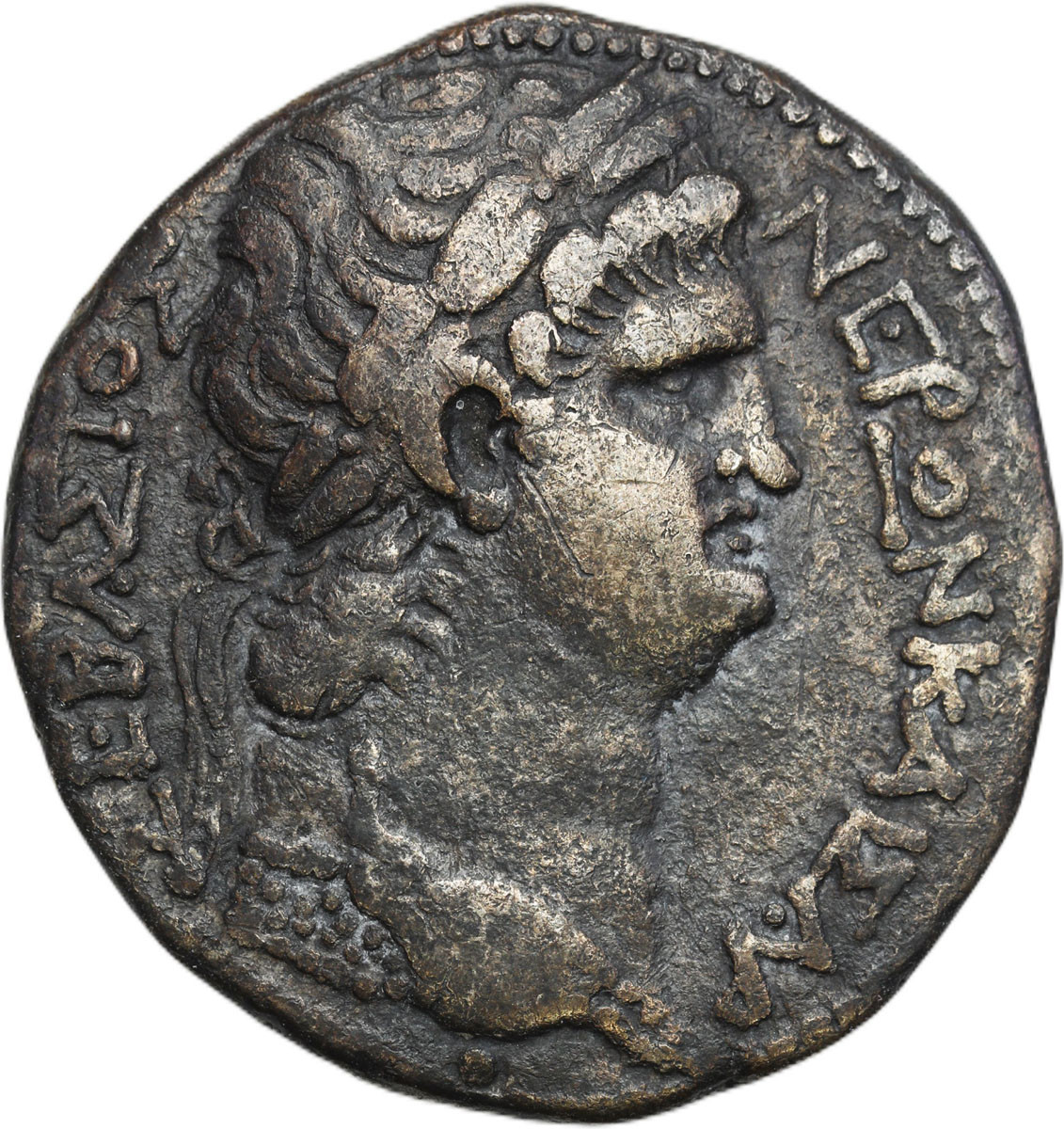 Prowincje Rzymskie – Syria, Tetradrachma Bilonowa Neron 54–68 n. e., Antiochia nad Orontesem